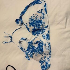 Blue Floral Bikini Set